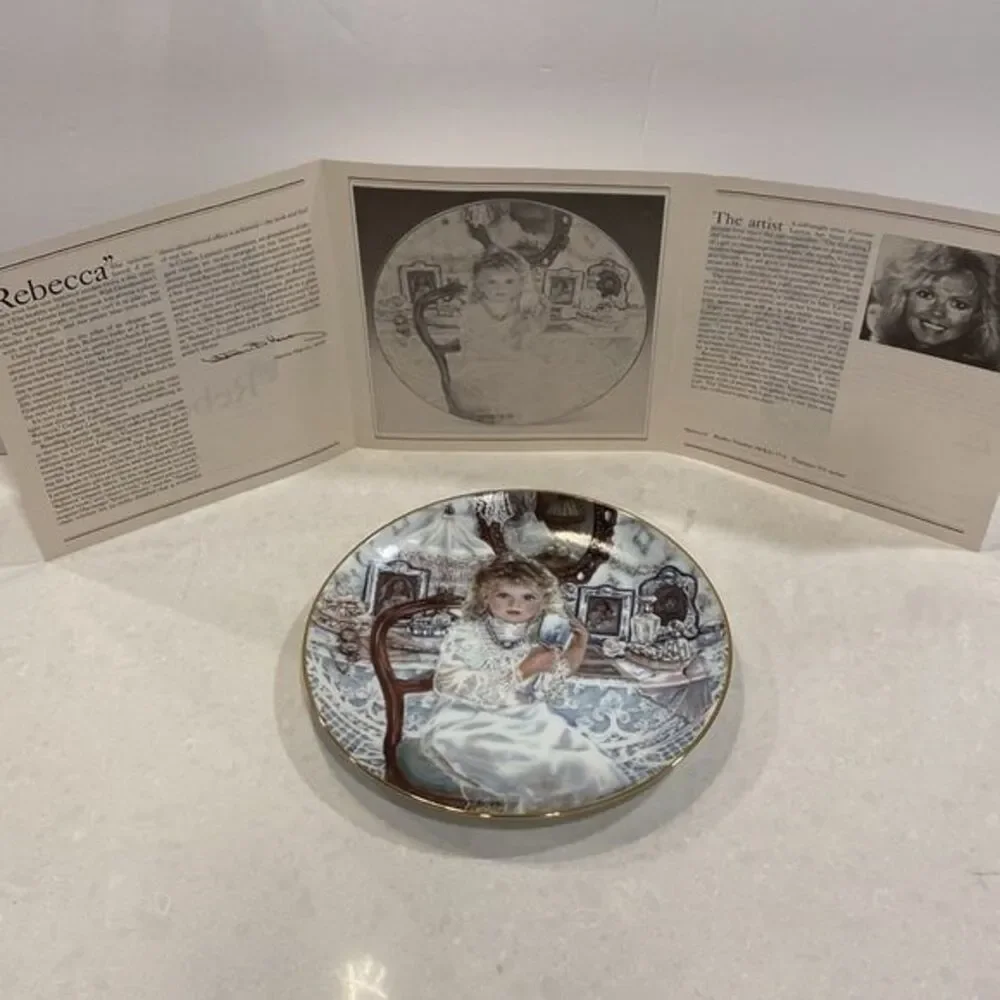 Heirlooms & Lace Rebecca Collector’s #6 Plate in Series By Corinne Layton 3879A